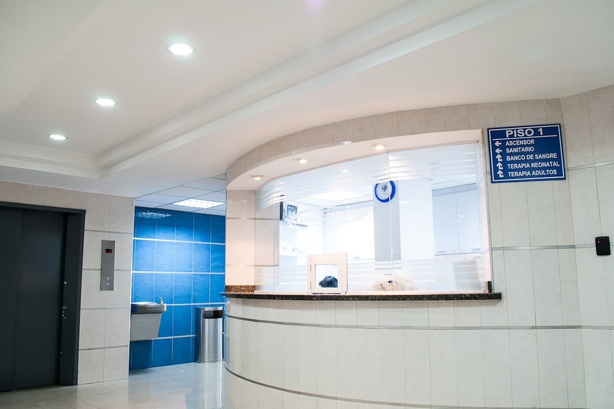 Reception area decor